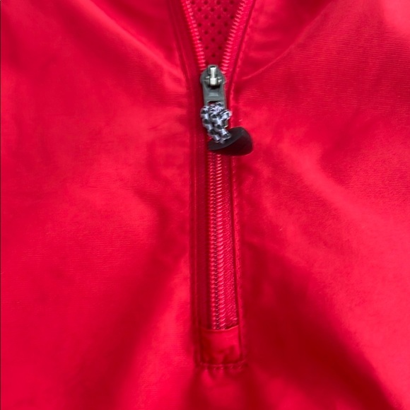Nike swoosh Golf Red Jacket relaxed zip windbreaker - Picture 8 of 11